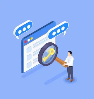 optimization-keyword-searching-isometric-composition-with-character-holding-magnifying-glass-illustration_1284-64559